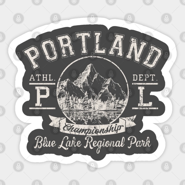 Portland Athletic Dept Sticker by live in the moment